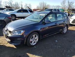 Volkswagen salvage cars for sale: 2015 Volkswagen Golf Sportwagen TDI S