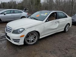 Mercedes-Benz c-Class salvage cars for sale: 2012 Mercedes-Benz C 300 4matic