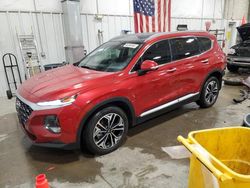 Hyundai salvage cars for sale: 2019 Hyundai Santa FE Limited