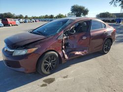 Honda Civic Vehiculos salvage en venta: 2012 Honda Civic LX