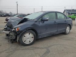 Honda Civic salvage cars for sale: 2006 Honda Civic Hybrid