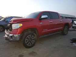 Toyota Tundra Crewmax Limited salvage cars for sale: 2016 Toyota Tundra Crewmax Limited