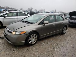 Honda Civic salvage cars for sale: 2006 Honda Civic LX