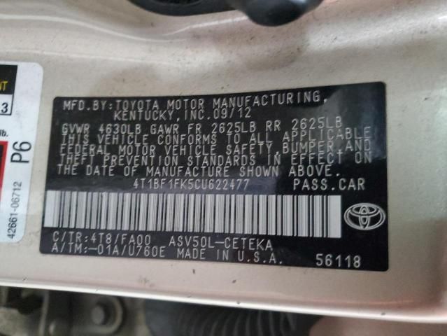 2012 Toyota Camry Base