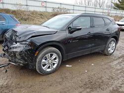 Salvage cars for sale from Copart Davison, MI: 2022 Chevrolet Blazer 3LT