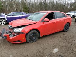 Chevrolet salvage cars for sale: 2014 Chevrolet Cruze LT