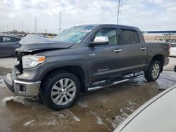 Toyota Tundra Crewmax Limited salvage cars for sale: 2017 Toyota Tundra Crewmax Limited