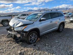 Toyota Highlander salvage cars for sale: 2018 Toyota Highlander SE