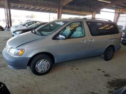 Toyota Sienna ce salvage cars for sale: 2002 Toyota Sienna CE