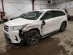 Toyota salvage cars for sale: 2018 Toyota Highlander LE