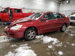 Honda Vehiculos salvage en venta: 2007 Honda Accord EX