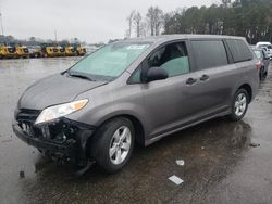 Salvage cars for sale from Copart Dunn, NC: 2020 Toyota Sienna L