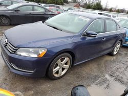 Volkswagen Passat salvage cars for sale: 2013 Volkswagen Passat SE