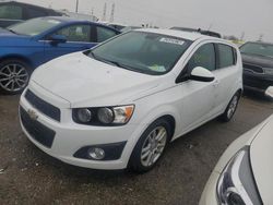 Chevrolet salvage cars for sale: 2012 Chevrolet Sonic LT