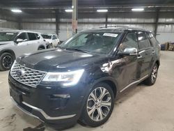 Ford Explorer salvage cars for sale: 2018 Ford Explorer Platinum