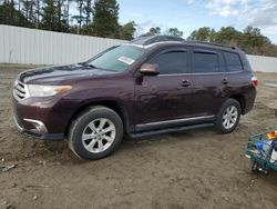 Toyota Highlander salvage cars for sale: 2012 Toyota Highlander Base