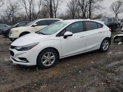 Salvage cars for sale from Copart Cicero, IN: 2017 Chevrolet Cruze LT