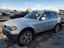 BMW x3 salvage cars for sale: 2005 BMW X3 3.0I