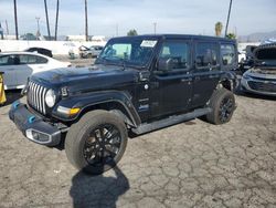 Jeep salvage cars for sale: 2023 Jeep Wrangler Sahara 4XE