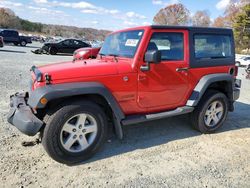 Jeep Wrangler Sport salvage cars for sale: 2016 Jeep Wrangler Sport