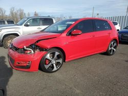 Volkswagen gti salvage cars for sale: 2016 Volkswagen GTI S/SE