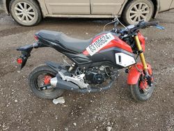 Honda Grom salvage cars for sale: 2019 Honda Grom 125