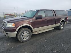 Ford salvage cars for sale: 2008 Ford F150 Supercrew