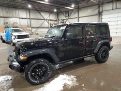 Jeep salvage cars for sale: 2022 Jeep Wrangler Unlimited Sport