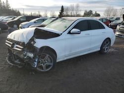 Mercedes-Benz salvage cars for sale: 2017 Mercedes-Benz C 300 4matic