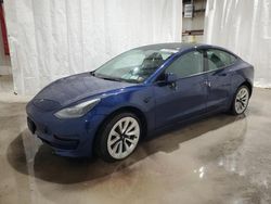 Salvage cars for sale from Copart Leroy, NY: 2022 Tesla Model 3