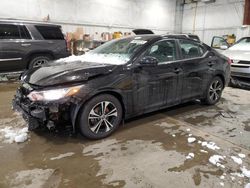 Nissan salvage cars for sale: 2021 Nissan Sentra SV