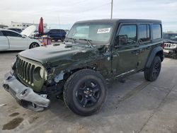 Jeep Wrangler Unlimited Sport salvage cars for sale: 2021 Jeep Wrangler Unlimited Sport