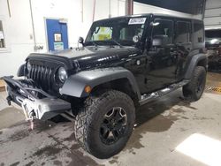 Jeep Wrangler salvage cars for sale: 2016 Jeep Wrangler Unlimited Sport