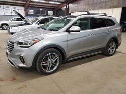 Hyundai Santa fe salvage cars for sale: 2017 Hyundai Santa FE SE Ultimate