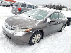 Honda Civic salvage cars for sale: 2012 Honda Civic LX