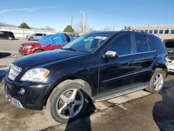 Mercedes-Benz m-Class salvage cars for sale: 2009 Mercedes-Benz ML 550