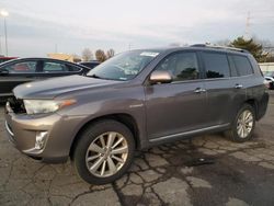 Toyota Highlander salvage cars for sale: 2012 Toyota Highlander Hybrid Limited