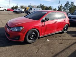 Volkswagen gti salvage cars for sale: 2017 Volkswagen GTI S