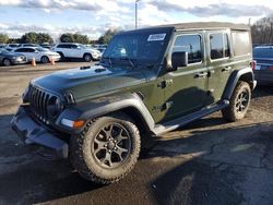 Salvage cars for sale from Copart East Granby, CT: 2021 Jeep Wrangler Unlimited Sport