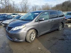 Salvage cars for sale from Copart Ellwood City, PA: 2011 Toyota Sienna LE