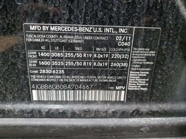 2011 Mercedes-Benz ML 350 4matic