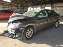 Nissan salvage cars for sale: 2019 Nissan Sentra S