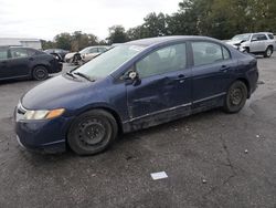 Honda Civic salvage cars for sale: 2007 Honda Civic LX