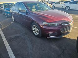 Salvage cars for sale from Copart Phoenix, AZ: 2016 Chevrolet Malibu LS