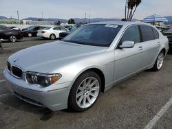 BMW 7 Series salvage cars for sale: 2002 BMW 745 LI