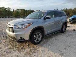 Toyota Highlander salvage cars for sale: 2015 Toyota Highlander LE