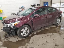 KIA Forte salvage cars for sale: 2017 KIA Forte LX