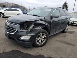 Chevrolet Equinox salvage cars for sale: 2017 Chevrolet Equinox LT