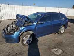 Volkswagen Golf salvage cars for sale: 2015 Volkswagen Golf Sportwagen TDI S