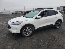 Ford salvage cars for sale: 2022 Ford Escape Titanium